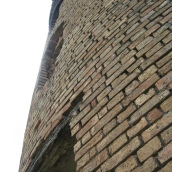 Mennonite made bricks and masonry.